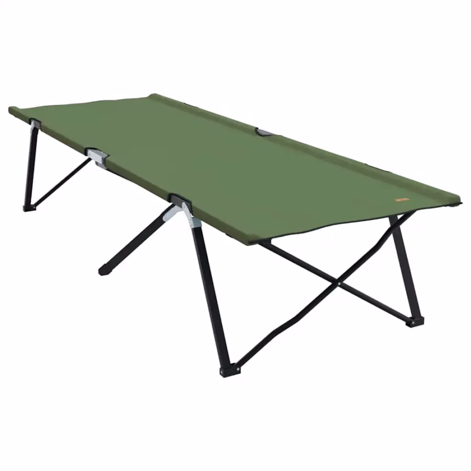 Kokkupandav telgvoodi, roheline Oxford-kangas ja terasraam, 206 x 76 x 47 cm - 2