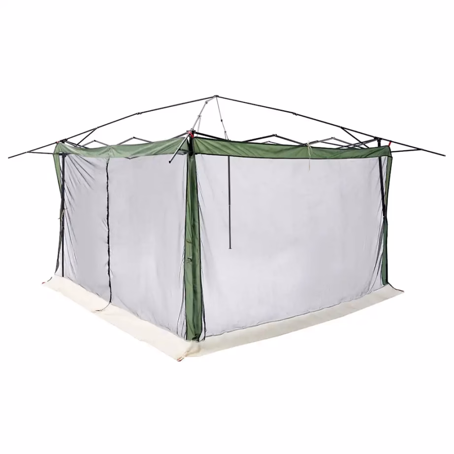 Pere telk varikatusega, roheline, taft, 520 x 520 x 190 cm - 12