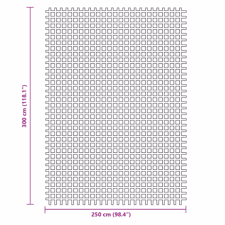 Roheline telgivaip haagissuvilale ja telgile, 3 x 2,5 m, PVC-vahtkattega võrk - 7
