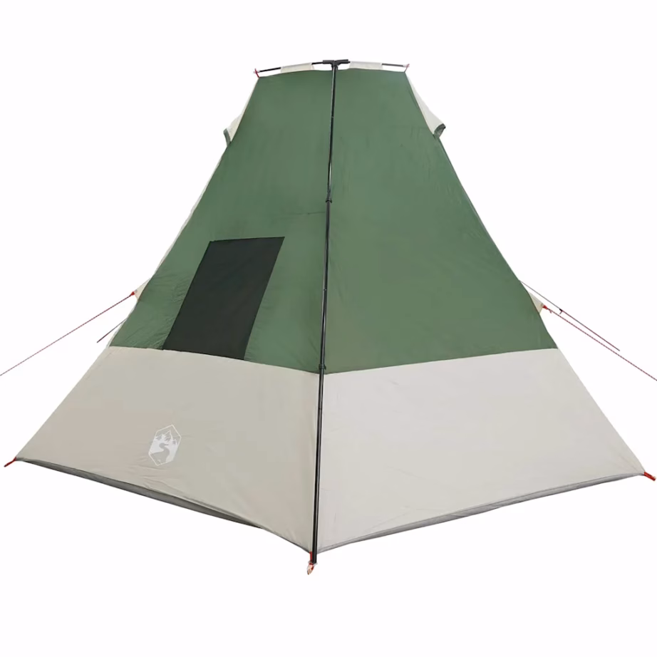Roheline tipi telk 6-le, õhuavaga, taft, 383 x 338 x 217 cm - 5