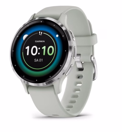 Nutikell Garmin Venu 3S, 1,2" AMOLED puuteekraan, 41 mm, Wi‑Fi ja GPS, hall/hõbedane