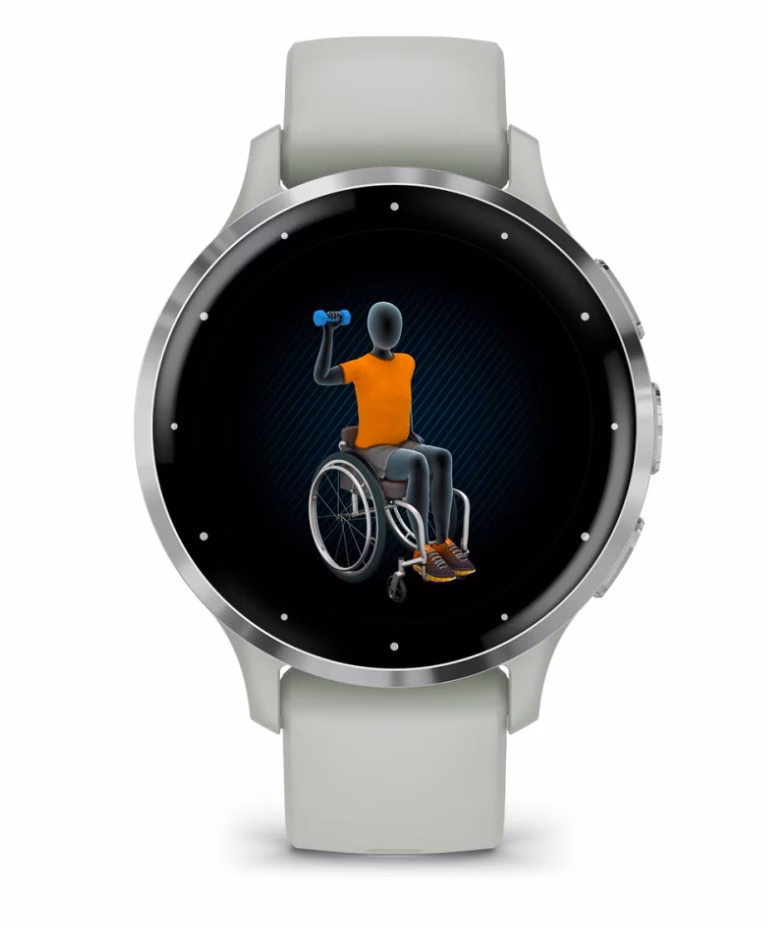 Nutikell Garmin Venu 3S, 1,2" AMOLED puuteekraan, 41 mm, Wi‑Fi ja GPS, hall/hõbedane (6)
