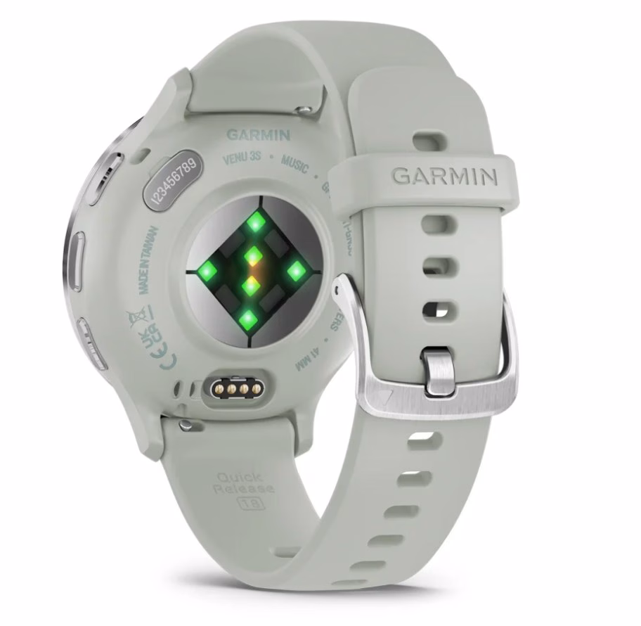 Nutikell Garmin Venu 3S, 1,2" AMOLED puuteekraan, 41 mm, Wi‑Fi ja GPS, hall/hõbedane (7)
