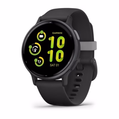 Nutikell Garmin Vivoactive 5, 1,2" AMOLED puuteekraan, 42 mm, Wi‑Fi, GPS, must