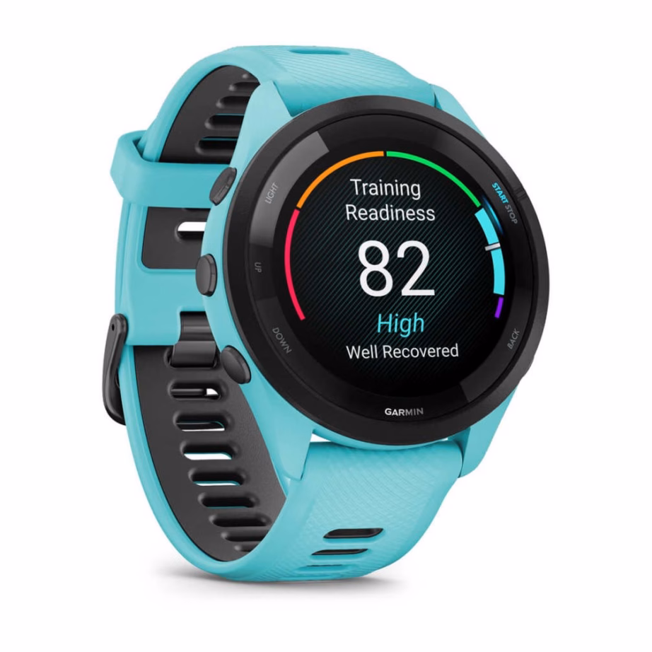Nutikell Garmin Forerunner 265, 46 mm, 1,3″ AMOLED puuteekraan, Wi‑Fi ja GPS, must-sinine - 3