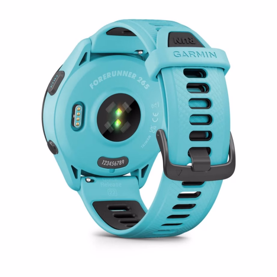 Nutikell Garmin Forerunner 265, 46 mm, 1,3″ AMOLED puuteekraan, Wi‑Fi ja GPS, must-sinine - 7