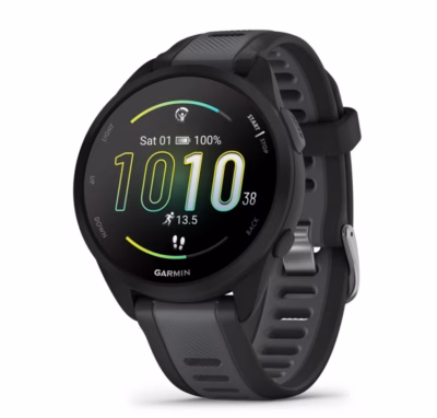Nutikell Garmin Forerunner 165, 1,2" AMOLED puuteekraan, 43 mm, GPS, must
