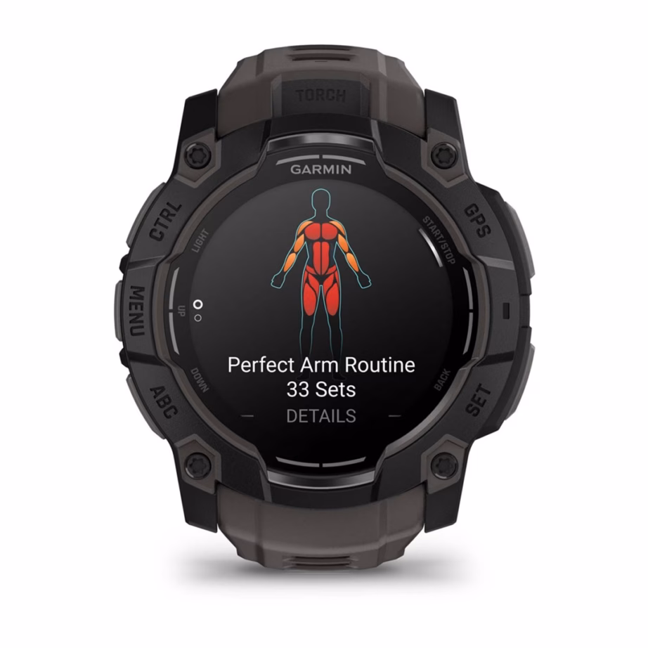 Nutikell Garmin Instinct 3 AMOLED, 1,3″ puuteekraan, 50 mm, GPS, must - 3