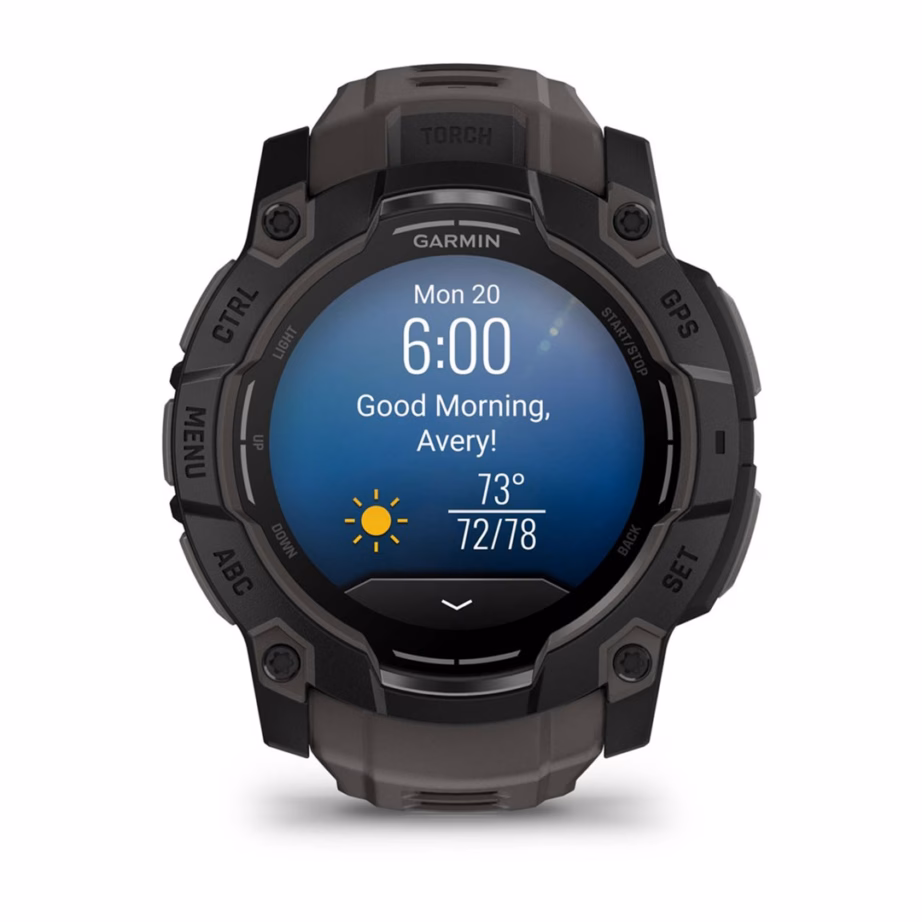 Nutikell Garmin Instinct 3 AMOLED, 1,3″ puuteekraan, 50 mm, GPS, must - 10