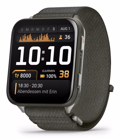 Nutikell Garmin Venu X1, 2" AMOLED puuteekraan, 448 × 486, hall, Wi‑Fi, GPS