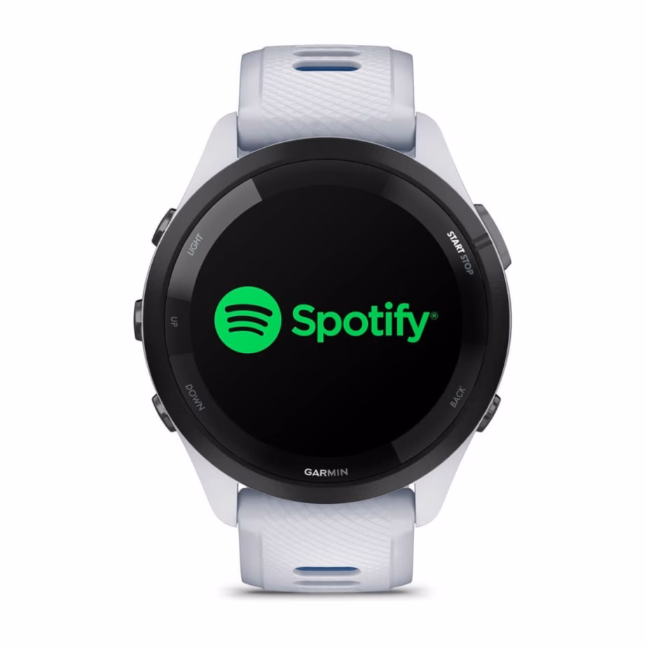Nutikell Garmin Forerunner 265, 1,3″ AMOLED puuteekraan, 46 mm, Wi‑Fi, GPS, must/valge - 6