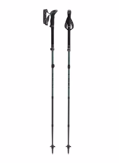 Teleskoopmatkakepp LEKI TR MAKALU FX, 110–130 cm, kokkupandav, roheline