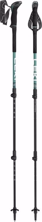 Matkakepid LEKI Makalu Lite, teleskoop, 100–135 cm, 3-osalised, roheline/valge