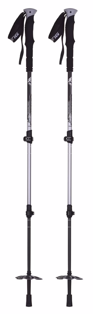 Matkakepid Viking Vario Tour, 135 cm, Ø16 mm, must/hall