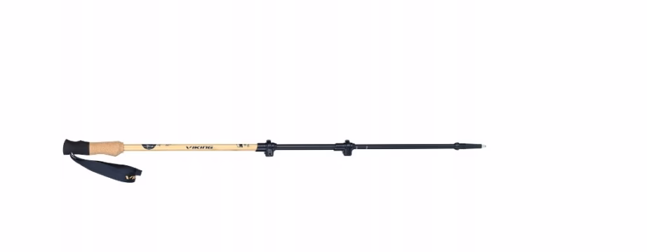 Matkakepid Viking Bamboo Pro, reguleeritav 65–135 cm, 3-osalised, pronks/beež - 2