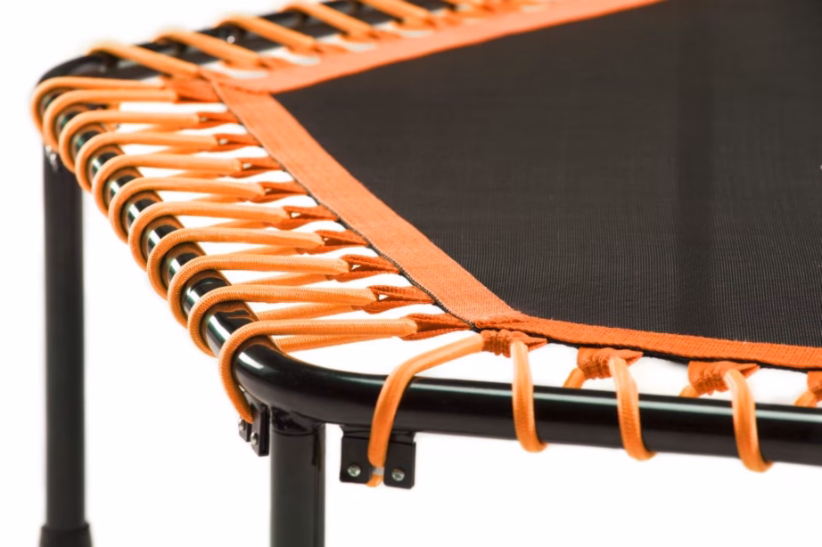 Fitness-trampoliin Salta Fitness 128 cm, kuusnurkne, must oranžide aktsentidega - 4