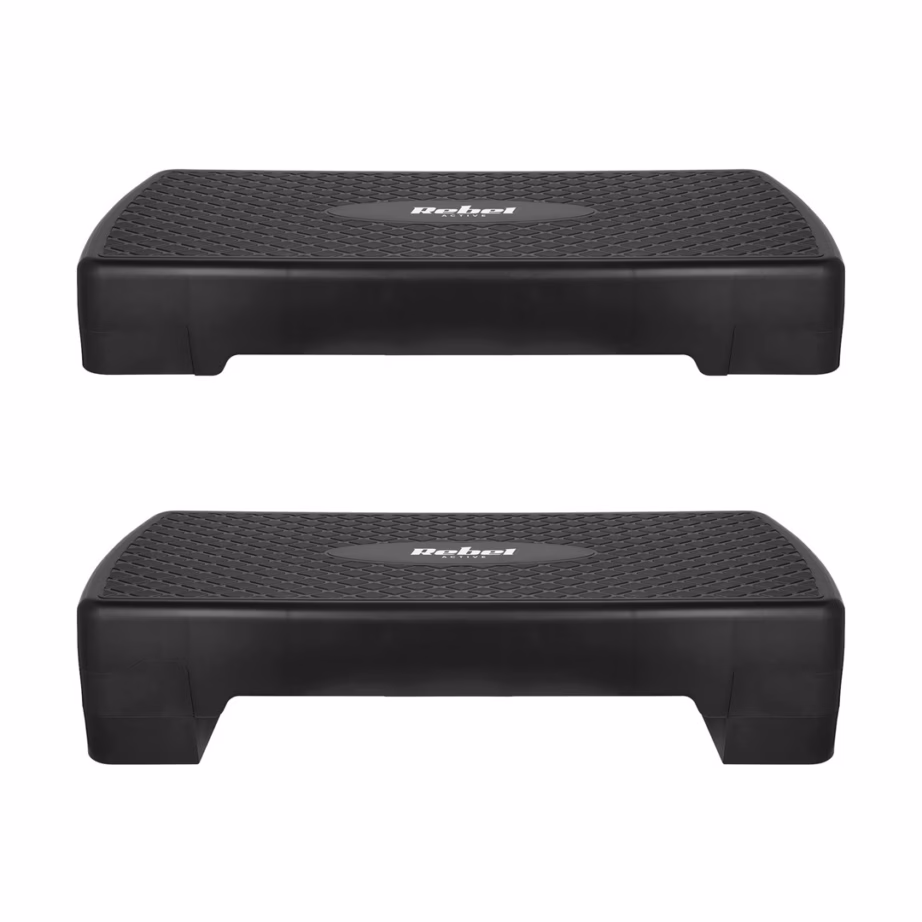Fitnesstepipink Rebel REBEL ACTIVE RBA-3228-BK, 2 kõrgusastet, 680 × 280 mm, must - 5