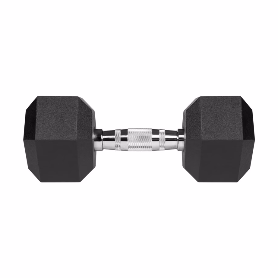 Kuusnurkne hantlikomplekt Rebel REBEL ACTIVE, 2 × 10 kg, kummiga kaetud malm - 2