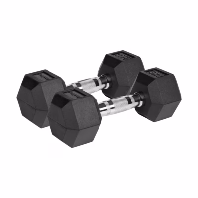 Hantlikomplekt Rebel ACTIVE RBA-2325-08, HEX, 2 × 8 kg, kummikattega malm