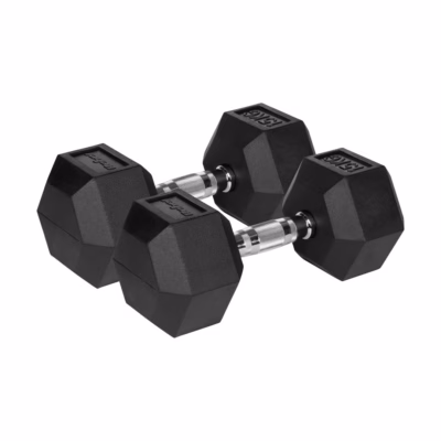 Hantlite komplekt Rebel Active HEX, 2 × 15 kg, kummikatetega valurauast