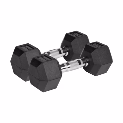 Kummikattemalmi HEX-hantlite komplekt Rebel ACTIVE, 2 × 6 kg