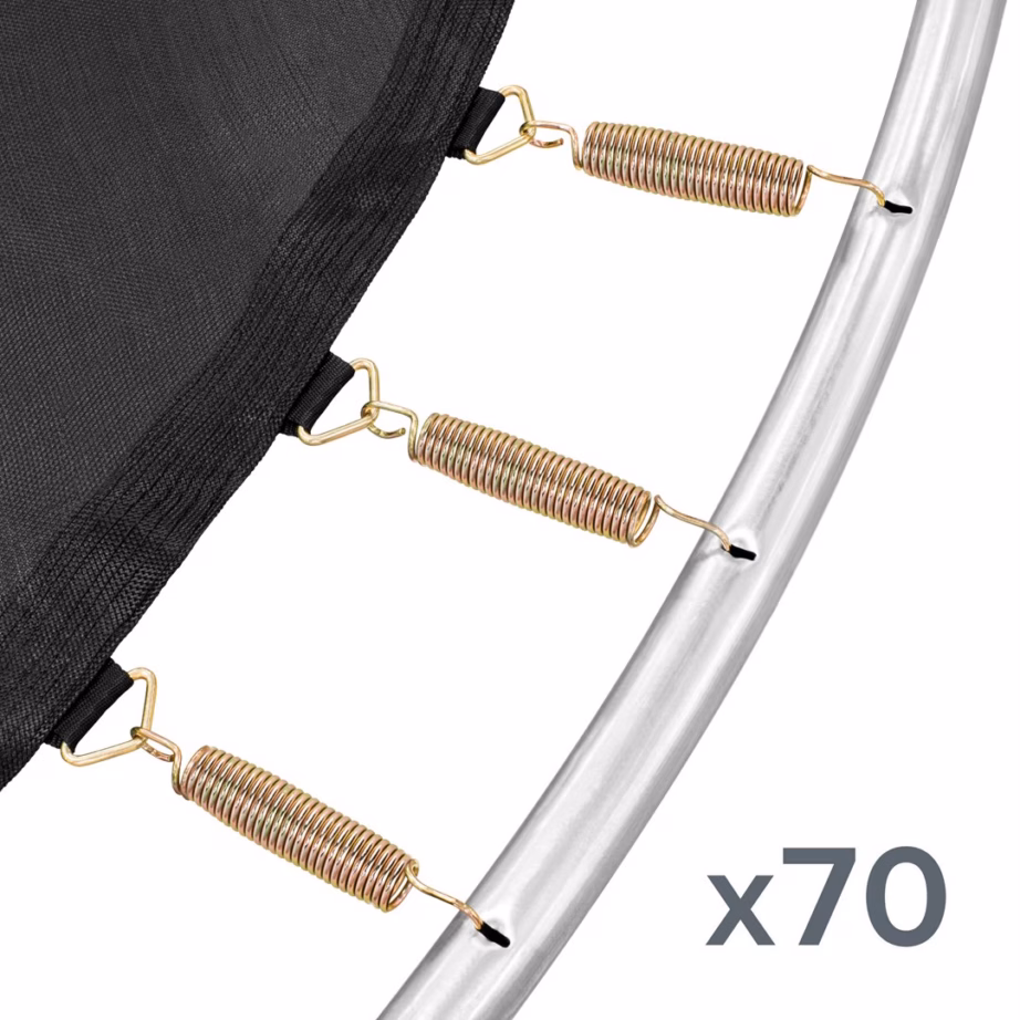 Aiatrampoliin Rebel Active Trampoline Pro 12 ft (Ø 366 cm), sisemise turvavõrgu ja redeliga - 4