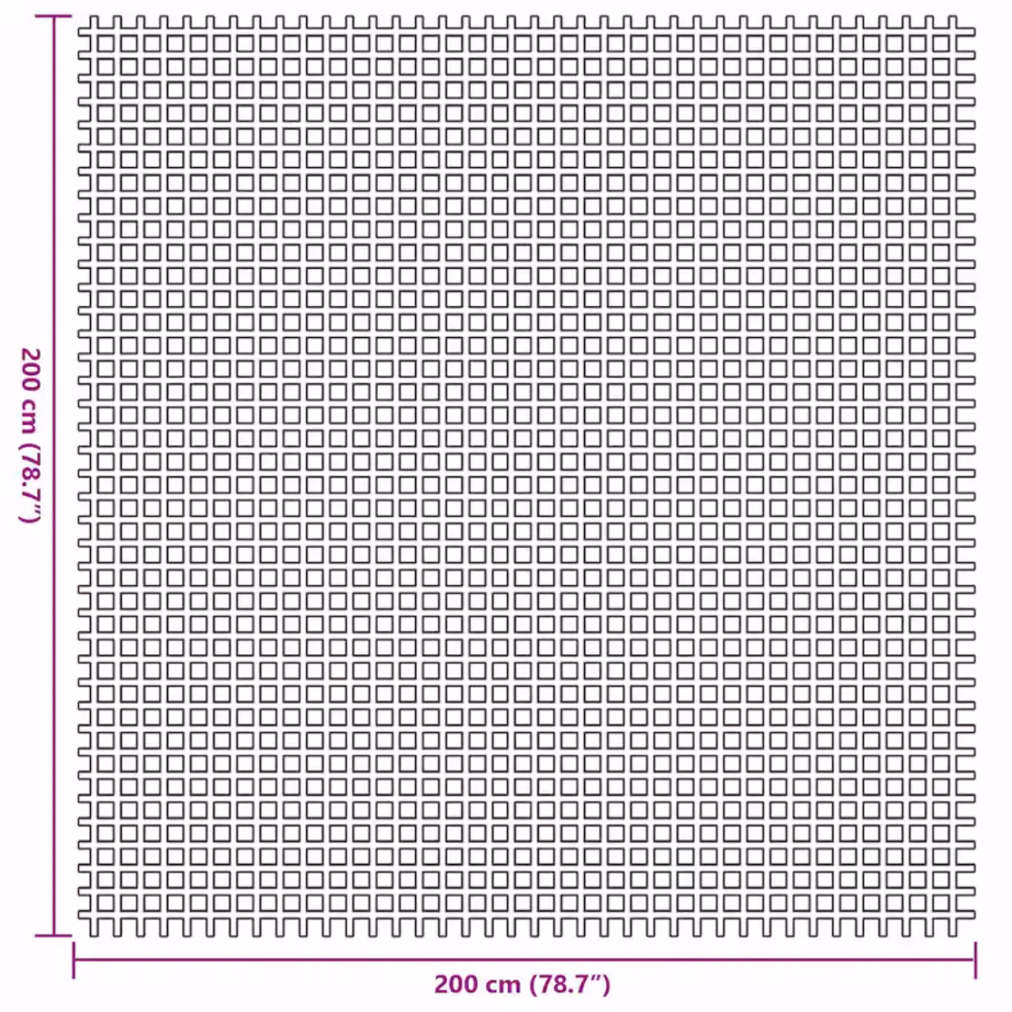 Sinine telgivaip polüestrist, 200 x 200 cm - 7