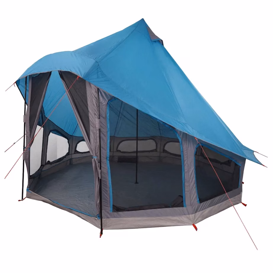 Sinine tipi peretelk varikatusega, taft, 6-le, 404 x 370 x 270 cm - 2