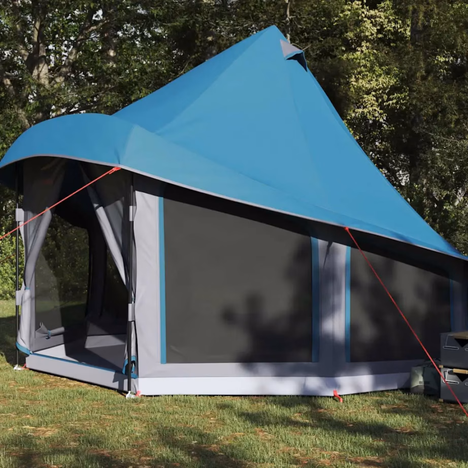 Sinine tipi peretelk varikatusega, taft, 6-le, 404 x 370 x 270 cm - 3