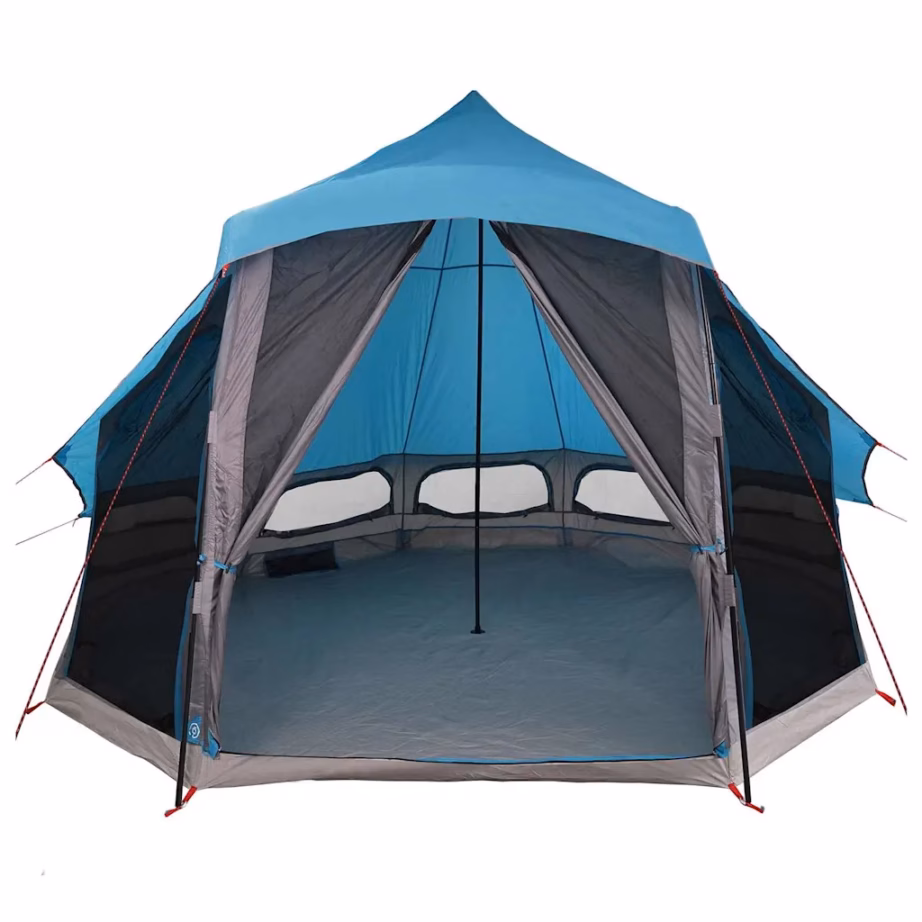 Sinine tipi peretelk varikatusega, taft, 6-le, 404 x 370 x 270 cm - 4