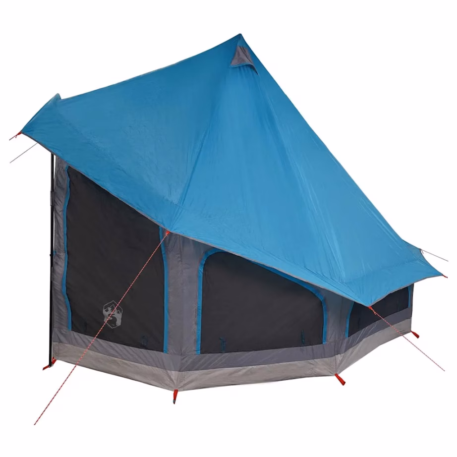 Sinine tipi peretelk varikatusega, taft, 6-le, 404 x 370 x 270 cm - 5
