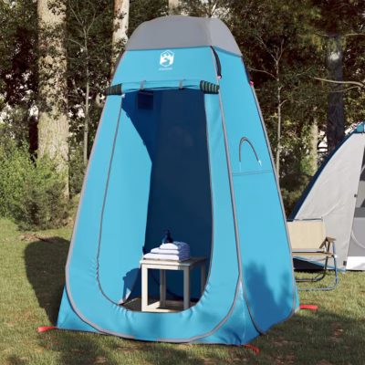 Veekindel pop-up privaatsustelk tualetiks ja riietumiseks, sinine, 120 x 120 x 185 cm
