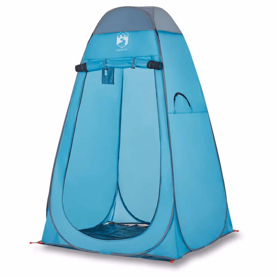Veekindel pop-up privaatsustelk tualetiks ja riietumiseks, sinine, 120 x 120 x 185 cm - 2