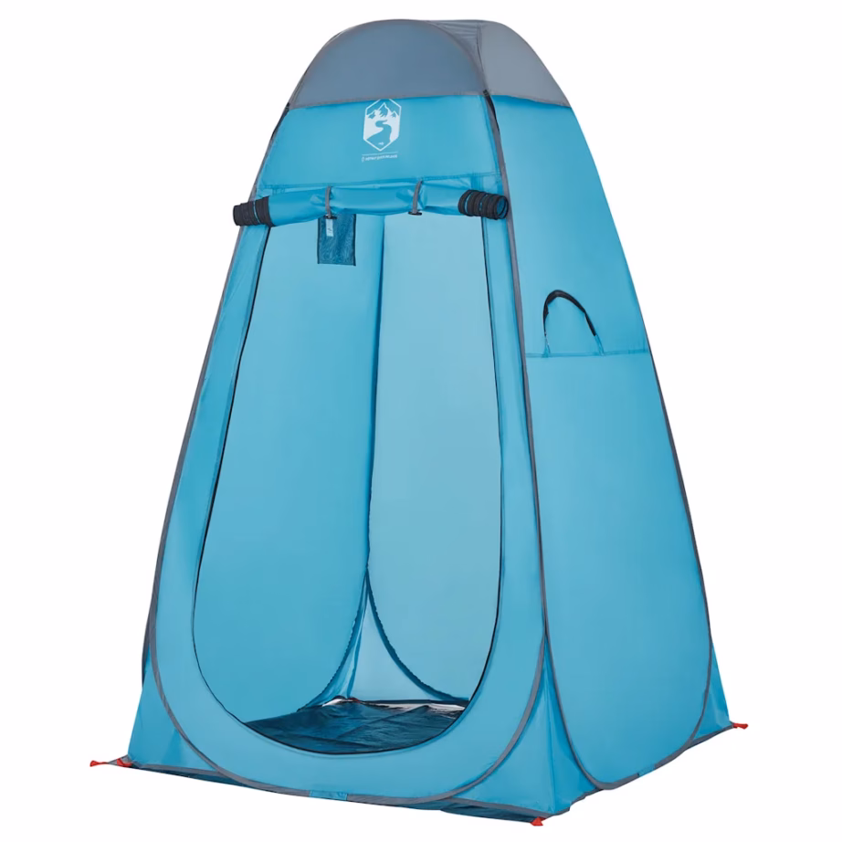 Veekindel pop-up privaatsustelk tualetiks ja riietumiseks, sinine, 120 x 120 x 185 cm - 3