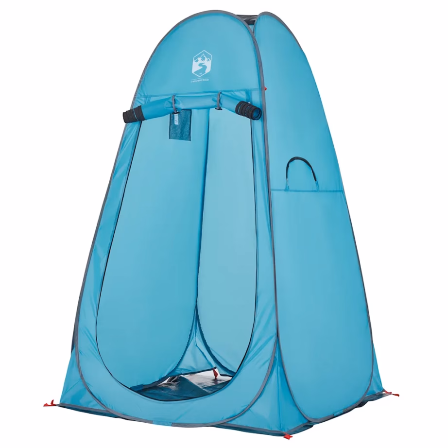 Veekindel pop-up privaatsustelk tualetiks ja riietumiseks, sinine, 120 x 120 x 185 cm - 4