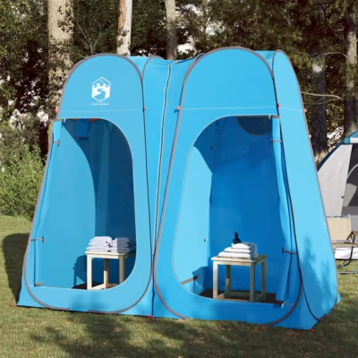 Sinine veekindel pop-up privaatsustelk tualetiks ja riiete vahetamiseks, 233 x 120 x 193 cm