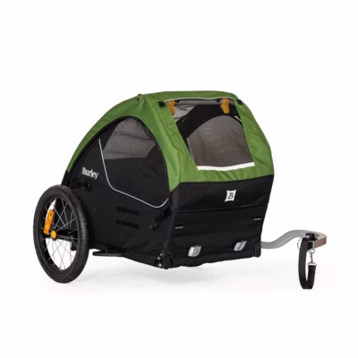 Koertele mõeldud jalgrattahaagis BURLEY Tail Wagon, 34 kg, 16" rattad, must-roheline