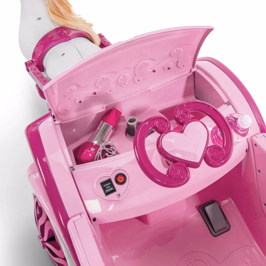 Elektriline sõidukäru HUFFY Disney Princess hobusega, 6 V, roosa - 2