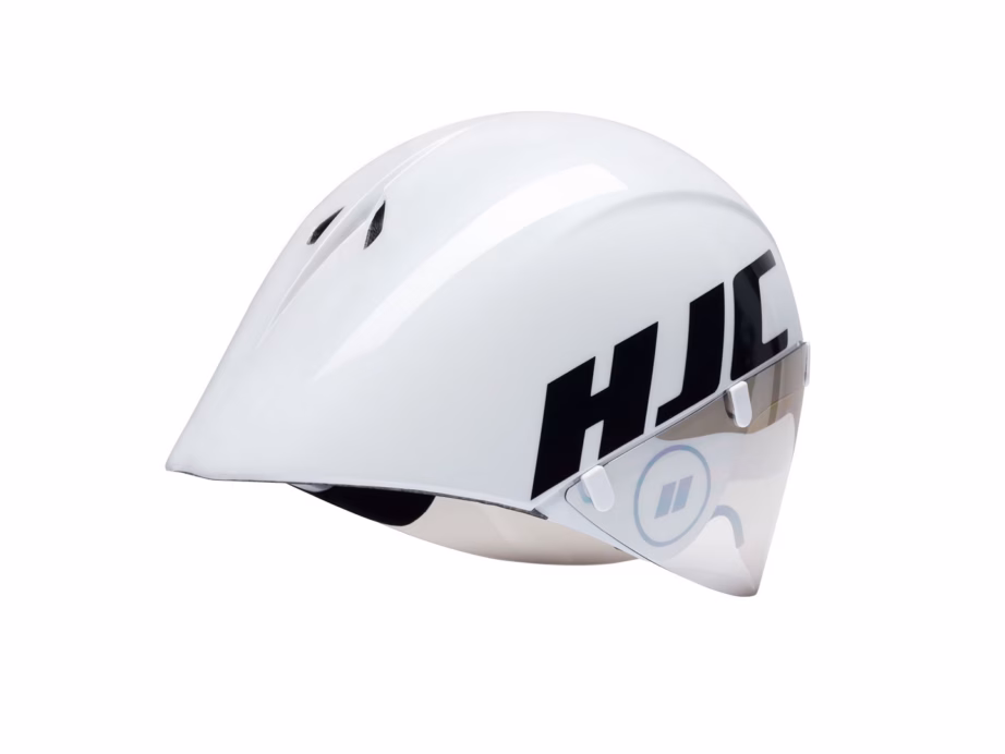 Aerojalgrattakiiver HJC ADWATT 1.5, valge, suurus M (55–59 cm), visiiriga - 2