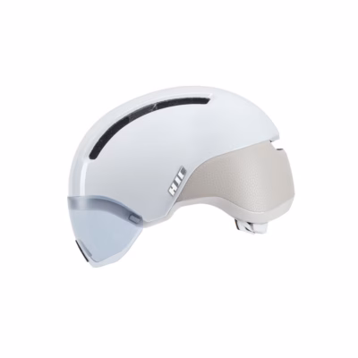 Jalgrattakiiver HJC Calido Plus, L (58–63 cm), visiiriga, magnetpandlaga, Pearl Valge Hall