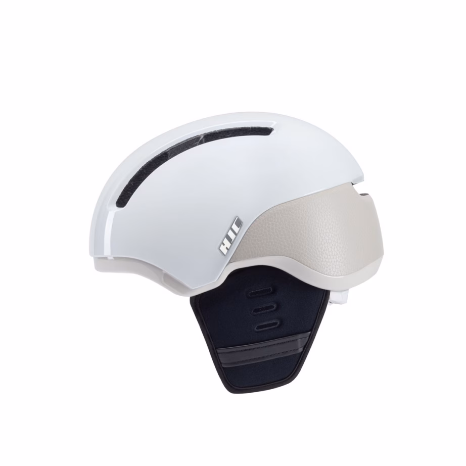 Jalgrattakiiver HJC Calido Plus, L (58–63 cm), visiiriga, magnetpandlaga, Pearl Valge Hall - 12