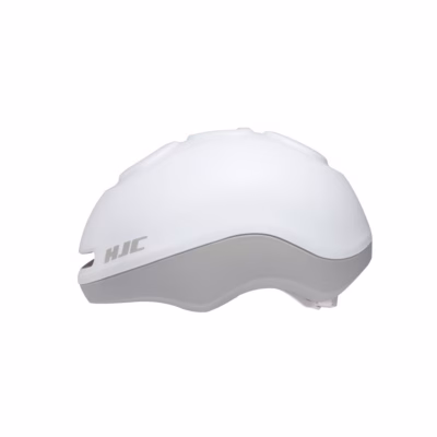 Jalgrattakiiver HJC GLEO, suurus S (49–55 cm), valge/hall, magnetpannal