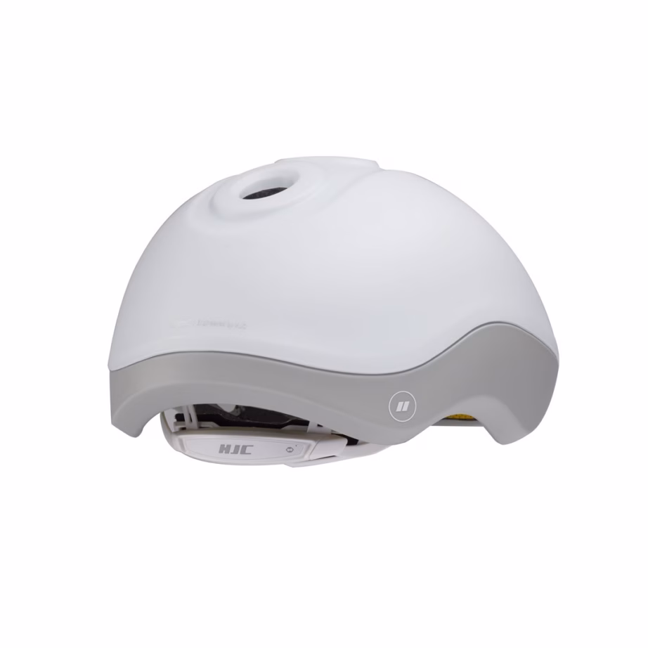 Jalgrattakiiver HJC GLEO, suurus S (49–55 cm), valge/hall, magnetpannal - 3