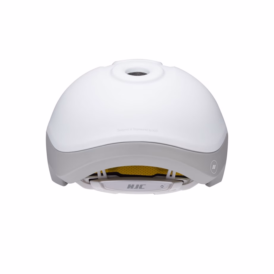 Jalgrattakiiver HJC GLEO, suurus S (49–55 cm), valge/hall, magnetpannal - 4