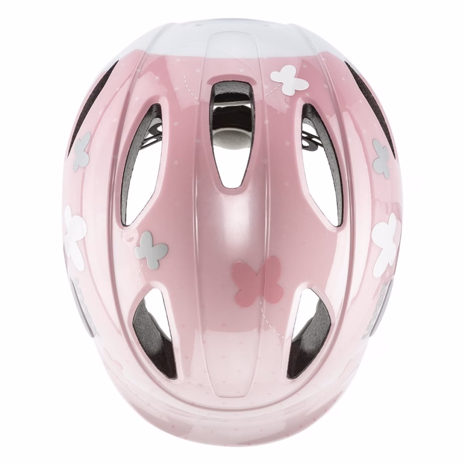 Laste jalgrattakiiver uvex oyo style, valge, nupuga kinnitus, 46–54 cm - 4