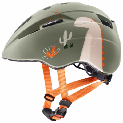 Laste jalgrattakiiver uvex kid 2 cc, 46–52 cm, hall-roheline