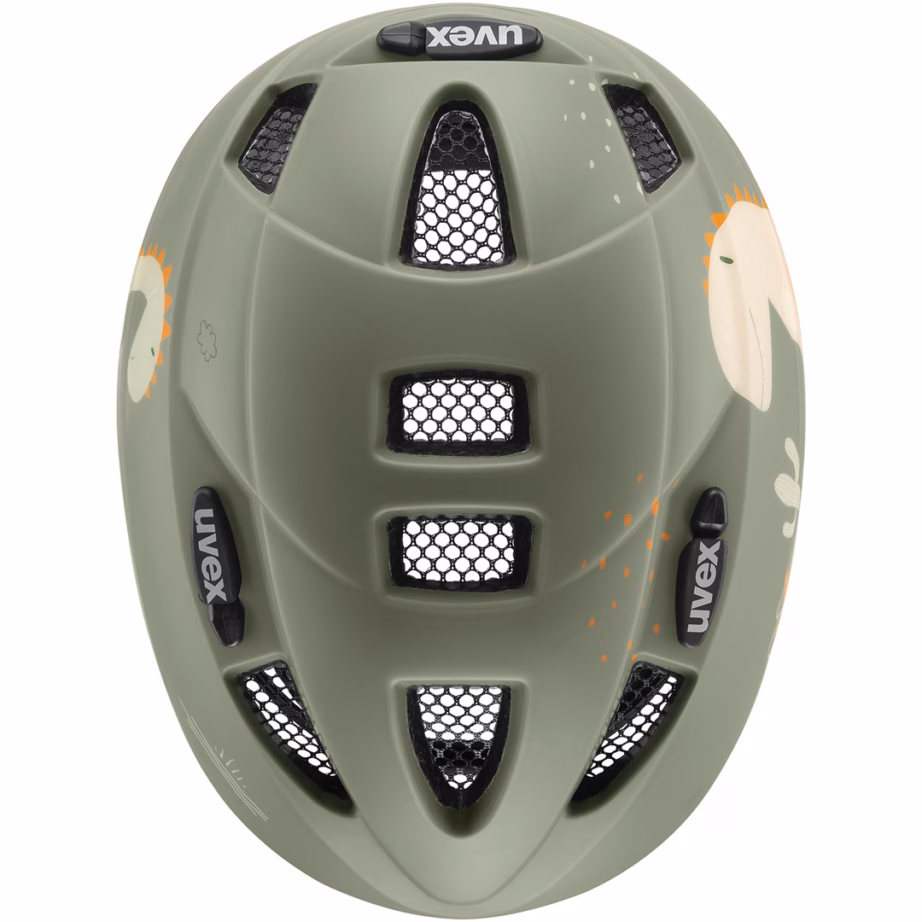 Laste jalgrattakiiver uvex kid 2 cc, 46–52 cm, hall-roheline - 6