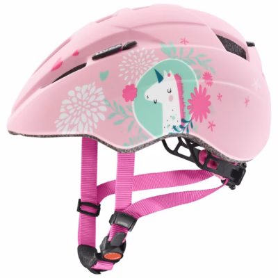 Laste jalgrattakiiver UVEX Kid 2 CC, 46–52 cm, roosa ükssarvik (matt)