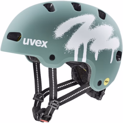 Laste jalgrattakiiver uvex Kid 4 Style MIPS, roheline, 55–58 cm