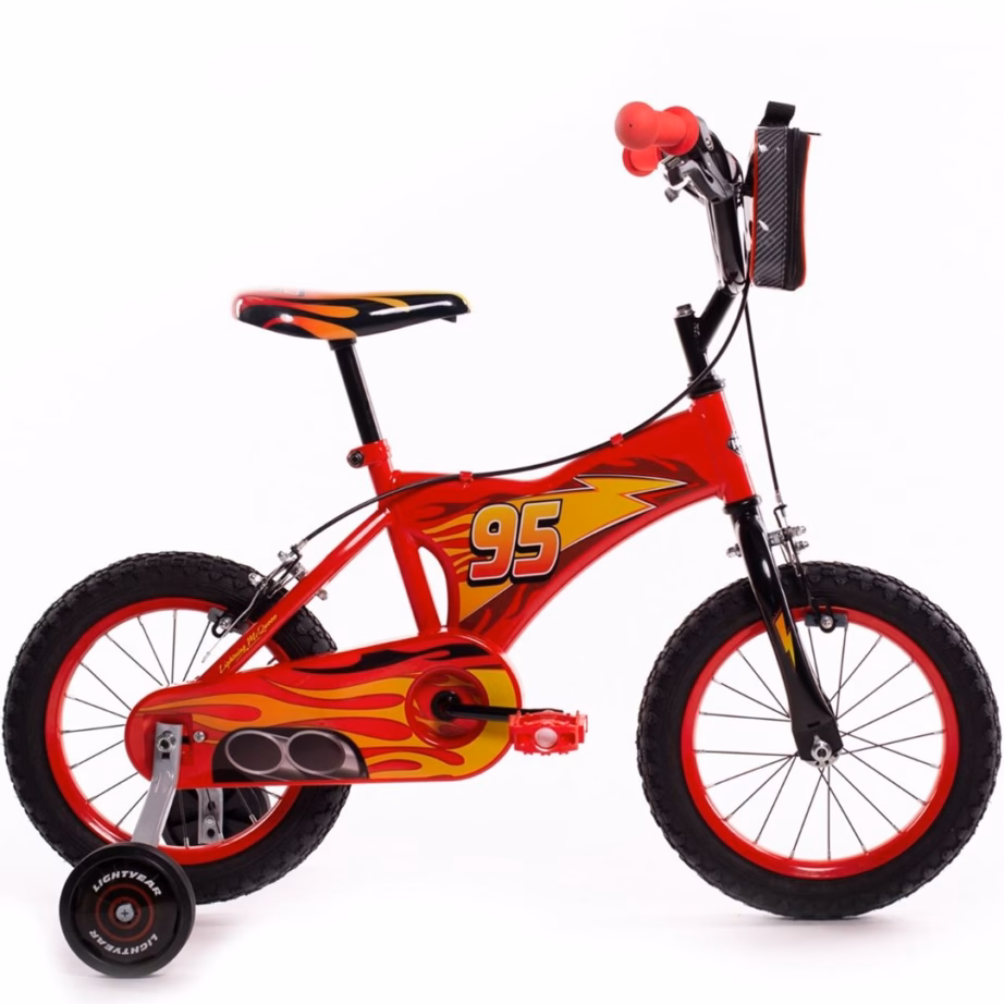 Laste jalgratas HUFFY Disney Cars 14″, punane, abirataste ja käsipiduriga - 2